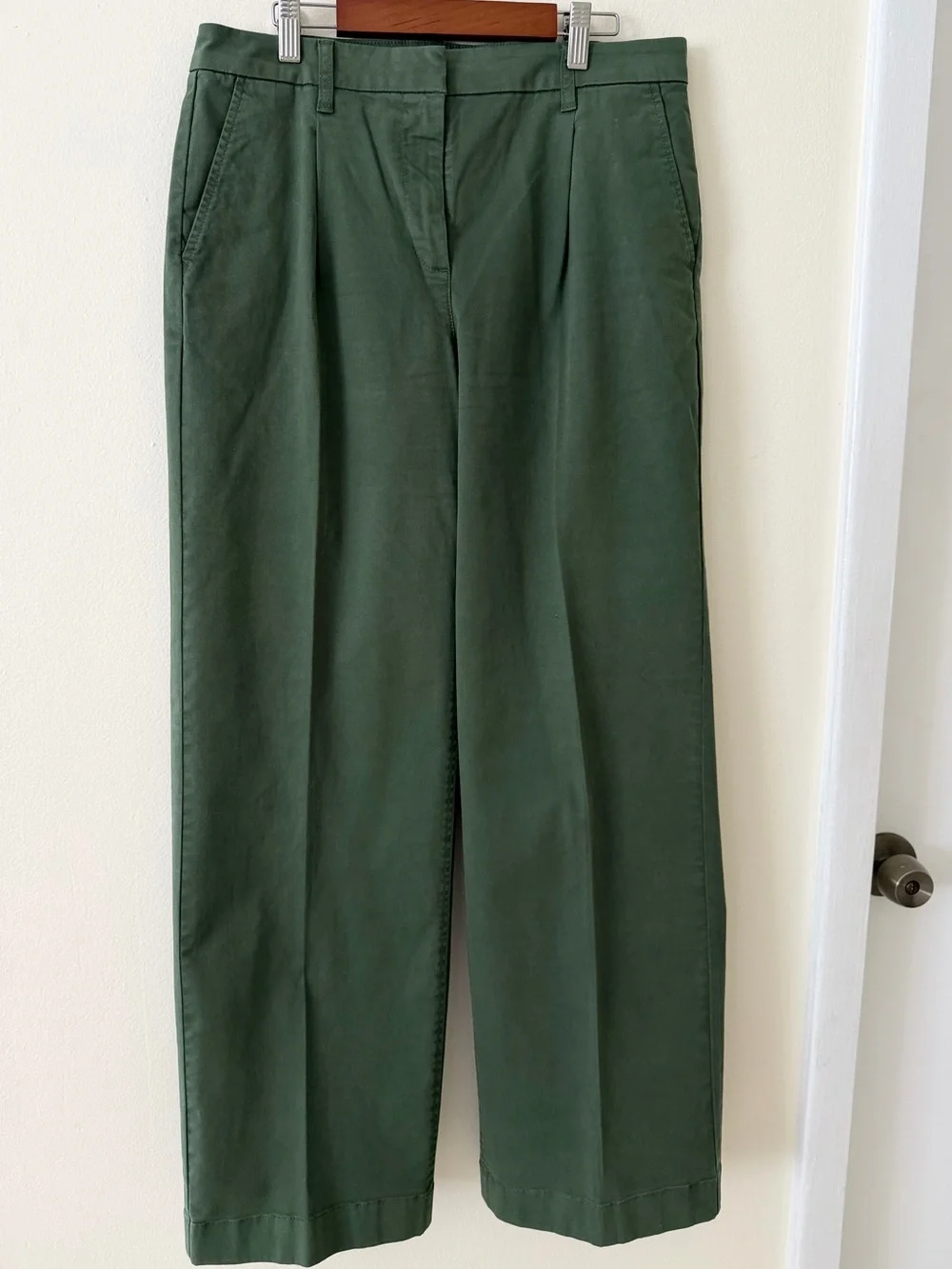 J. Crew Forest Green Boot-Cut Pants